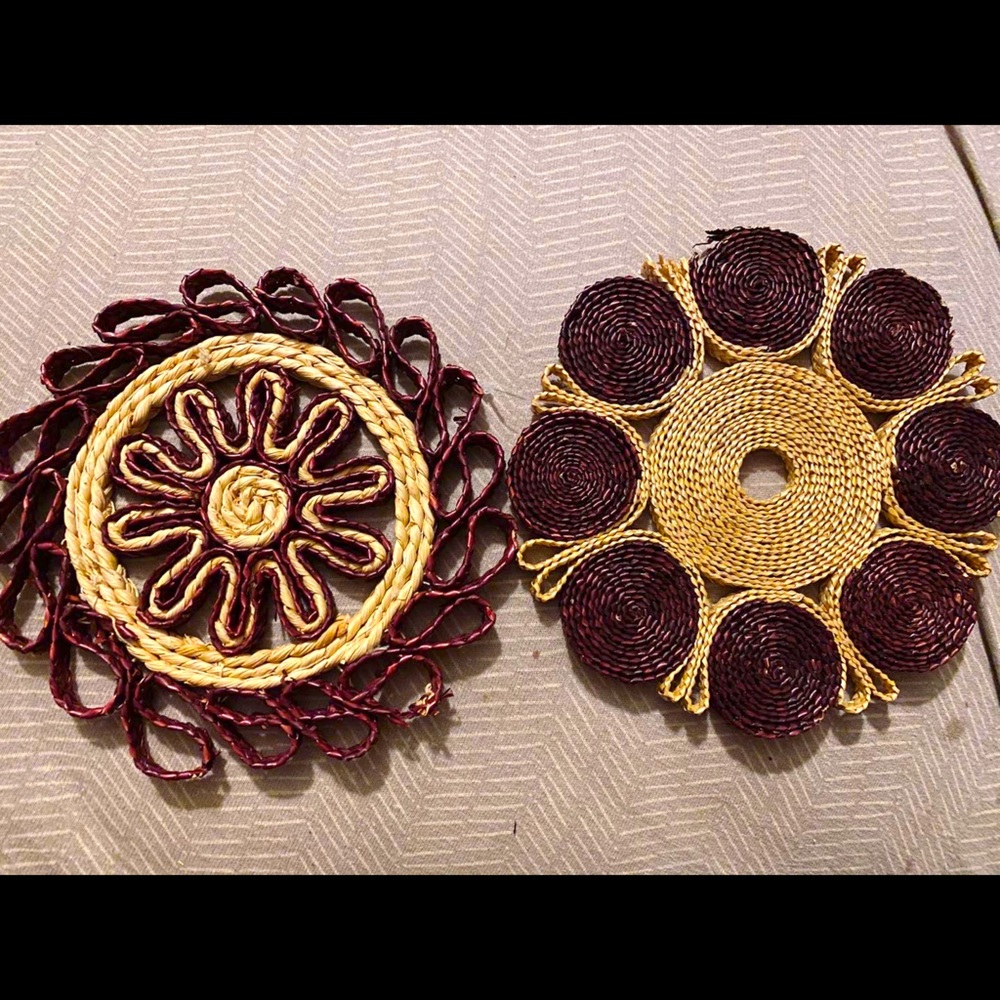 Set of boho trivets